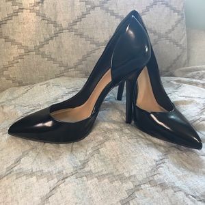 Just Fab black stiletto pumps